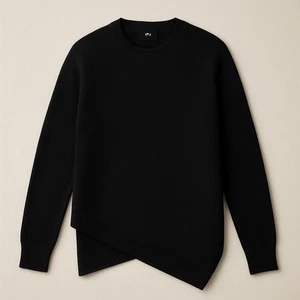 Hugo Boss Black Sweater L – Asymmetrical Hem Knit Pullover – New With Tags - Picture 1 of 8