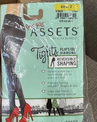Medias moldeadoras Spanx Love Your Assests texturizadas negras talla 2 Foto 1 de 3