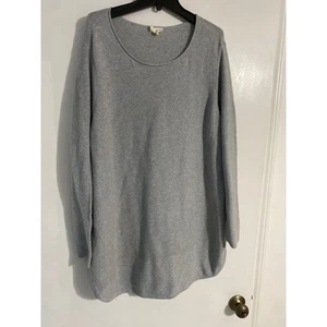 Eileen Fisher Túnica Suéter Mujer’s Talla XL Gris Algodón Orgánico Básico Acogedor - Imagen 1 de 4