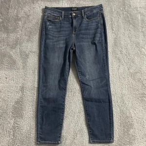 Judy Blue Jeans Damen Größe 15/32 Relaxed Fit Straight Leg Dark Wash Blau Denim - Bild 1 von 8