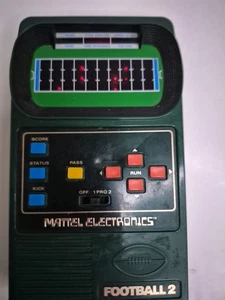 Mattel Football 2 Handheld Electronic Video Game WORKS NO BATTERY COVER - Picture 1 of 5