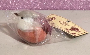 Vintage Raz Imports Large ROBIN BIRD Clip On Ornament FBR-37 Hong Kong 3" NIP - Picture 1 of 5