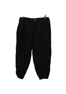 Boohoo Women’s Pull Up Elastic Waist Pant Size  20 Black Elastc Cuff - Picture 1 of 9