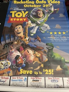 Poster: Toy Story (1995): promo negozio video VHS originale 26x40 - Foto 1 di 7