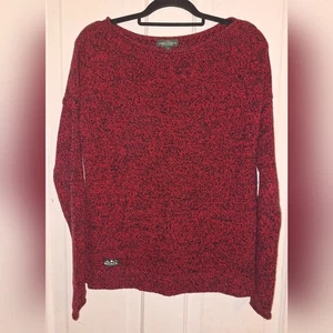 Ralph Lauren Damen Gr. Small rot & schwarz Strickpullover lässig klassisch zeitlos - Bild 1 von 4