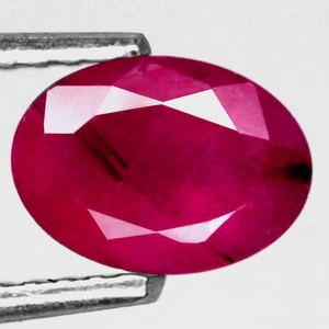1.35Ct. Natural Gemstone Ruby Pinkish Red Oval Unheated Tanzania Ravishing! - Picture 1 of 7