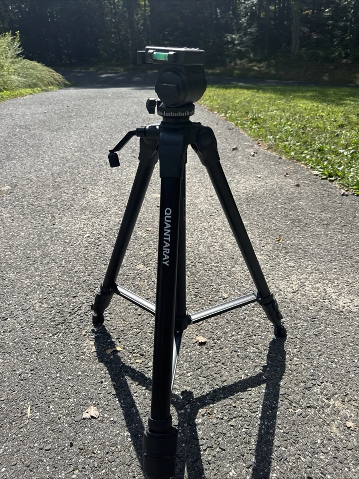 Quantaray 74” Camera Tripod With Dual Levels - Image 1 of 4