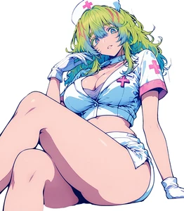 Hot Anime Nurse Waifu Sticker 6" Anime Car Decal Weatherproof - Picture 1 of 1