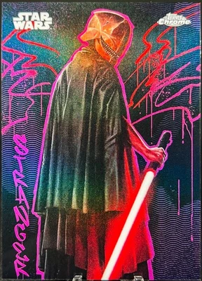 2025 Topps Chrome Star Wars 🔥 #GG-20 THE STRANGER Galactic Graffiti SP - Image 1 of 4