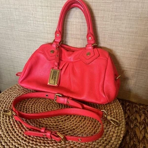Bolso de Hombro Marc by Marc Jacobs Cuero Color Neón Clásico Q Baby Groovee 2 Vías - Imagen 1 de 12