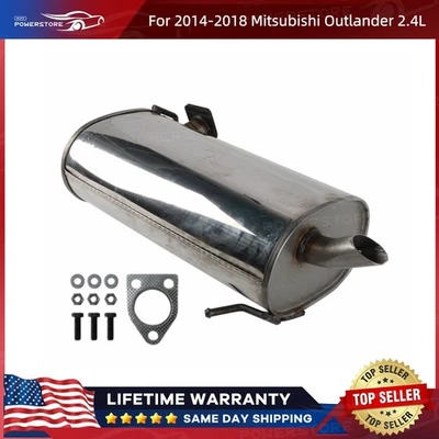 Exhaust Muffler Fit For 2014-2018 Mitsubishi Outlander 2.4L (with Single Tail) Foto 1 de 4