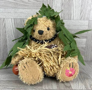 Hawaiian Collectibles - Bearfoot Malia Plush Hula Bear - 2002 - Collectable - Picture 1 of 9