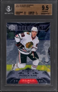 2007 Black Diamond Patrick Kane Rookie Gems #200 BGS 9.5 Gem Mint Blackhawks RC - Picture 1 of 2