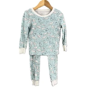 Aiden & Anais Blue Shark Print Long Sleeves Pajamas 3T Unisex 100% Cotton - Picture 1 of 7