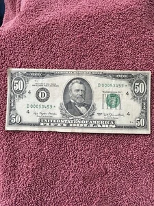 $50.00 (bill) Star Note - Picture 1 of 4