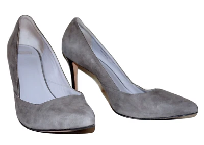 Классические серые замшевые кожаные туфли-лодочки JOHNSTON & MURPHY США 9 *ИЗНОС - Изображение 1 из 4