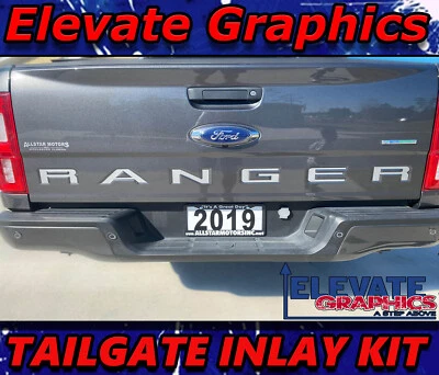 2019-2023 For Ford Ranger Stripes Tailgate Inlay Vinyl Graphics Decals Stickers - Изображение 1 из 4