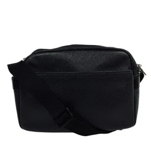 Louis Vuitton Reporter Taiga Shoulder Bag LV Unisex Bag Black M30152 Rank AB - Picture 1 of 24