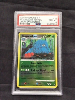 Pokemon Cards: Great Encounters Reverse Holo: Tangrowth 10/106 PSA 10 - Image 1 of 4