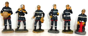 STATUETTES Sapeurs pompiers - 6 POMPIERS RESINE 7,5 cm H N° 217 - Imagen 1 de 2