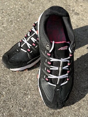 AVIA Women's WMA146ES010 Black Pink Memory Foam Insole Athletic Sneakers Size 9 - Image 1 of 4