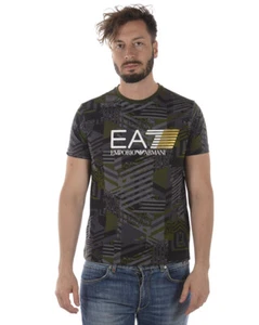 T shirt Maglietta Emporio Armani EA7 Sweatshirt Uomo Verde 3ZPT66PJL8Z 2805 - Picture 1 of 11