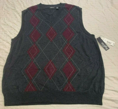 NWT CLAIBORNE MENS VEST SIZE XLT - Image 1 of 4