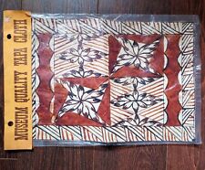 Vintage Handmade Tonga Bark Tapa Cloth Museum Quality Extra Fine 18 x 12 Sealed