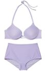 Victoria's Secret 36B Bombshell Bikini M High-Waist Bottom Lilac Lavender Purple