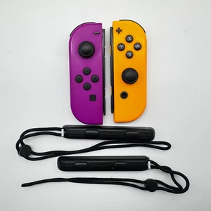 Original Nintendo Switch JoyCon Controller Neon-Lila / Neon-Gelb - Bild 1 von 13
