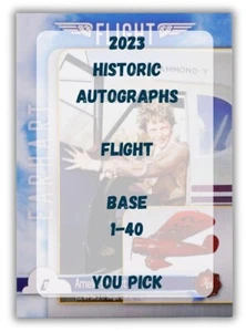 Base 1-40 - 2023 Historic Autographs Flight - You Pick - Picture 1 of 42