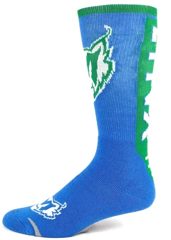 WNBA Minnesota Lynx Jump Curve Crew Socks Light Blue Green Cover