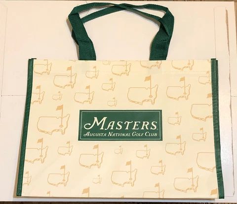 Masters Golf Berckmans Place Augusta National Creme Green Tote Bag Tiger Woods Cover