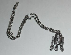 Star Wars 1977 R2D2 R2-D2 with movable legs necklace original in bag