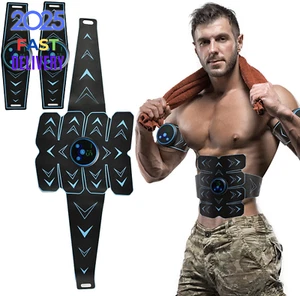 Fitness Belt, Abs Stimulator Muscle Toner, Ab Machine Trainer for All Body, Fitn - Picture 1 of 12