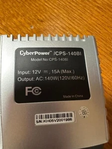CyberPower CPS140BI 140W AC Mobile Power Inverter Converter - Picture 1 of 2