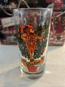 Indiana Glass 12 Days of Christmas 10th Day Glass Tumbler 12 oz Replacement - Picture 1 of 3