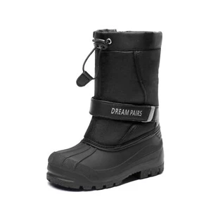 Boys Girls Kids Snow Boots Outdoor Mid Calf Boots Winter Warm Ski Boots Skiing - Picture 1 of 13