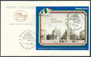 2011 ITALIA FDC CAVALLINO FOGLIETTO UNITA DI ITALIA NO TIMBRO ARRIVO - CG - Picture 1 of 1