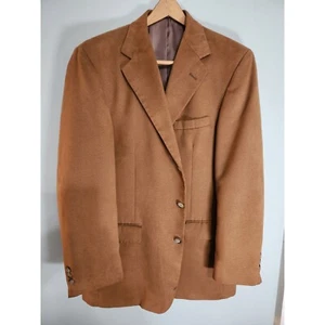 Norm Thompson Blazer Sport Coat Brown Two Button Tailored USA Mens Size 44R - Picture 1 of 5