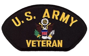 Veterano del Ejército de Estados Unidos bordado 5 pulgadas PARCHE MILITAR - Imagen 1 de 1