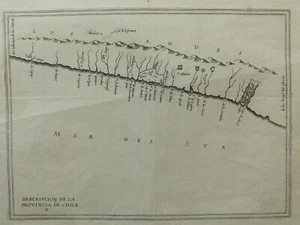 Chile Chili alte Landkarte Herrera y Tordesillas, Antonio - Bild 1 von 12