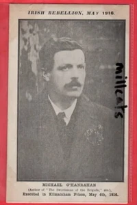 REBELIÓN IRLANDESA 1916. IRA MICHAEL O'HANRAHAN EJECUTADO EL 4 DE MAYO DE 1916 - Imagen 1 de 1