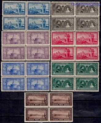 Romania 1928 Dobrogea Dobruja King Carol Lighthouse Harbor Bridge Bl 4 MNH - Image 1 of 2