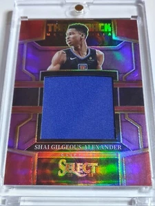 2022 Select Shai Gilgeous-Alexander #PATCH PURPLE /99 Game Worn Jersey - Rare - Picture 1 of 4