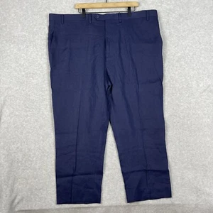 Ralph Ralph Lauren Mens Line Straight Leg Dress Pants Size 48 Blue Career - Picture 1 of 8