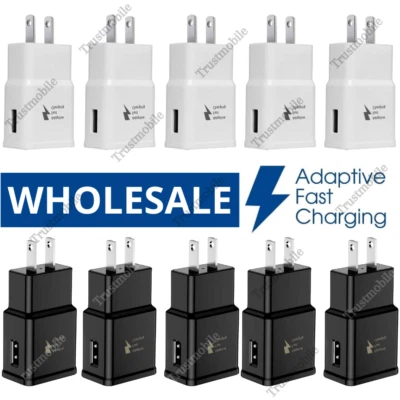 Venta al por mayor Adaptador de corriente bloque cargador de pared USB rápido adaptable para Android Samsung Foto 1 de 4