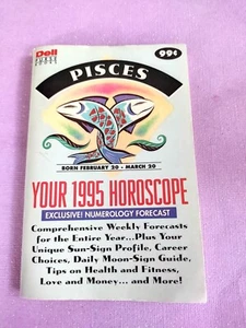 Vintage your 1995 Pisces horoscope Dell purse book - Picture 1 of 5