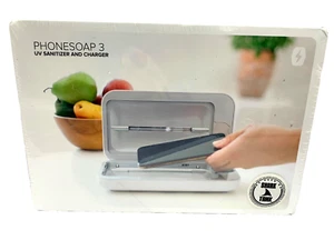 PhoneSoap 3 UV Smartphone Sanitizer and Universal Charger - WHITE - NEW & SEALED - Zdjęcie 1 z 2