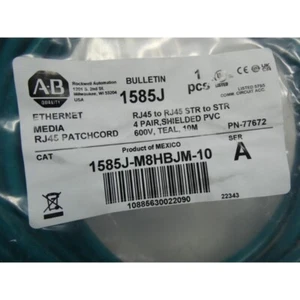 NEW Allen Bradley 1585J-M8HBJM-10 Ethernet Media Patch Cord 10m 600v-ac - Picture 1 of 9